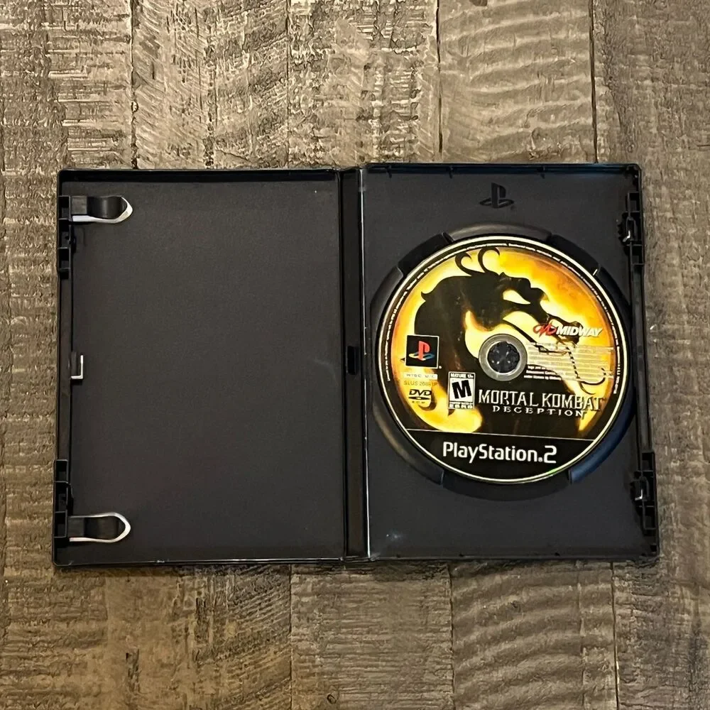 Mortal Kombat Deception Sony Playstation 2 PS2 Video Game Black Label - 2004